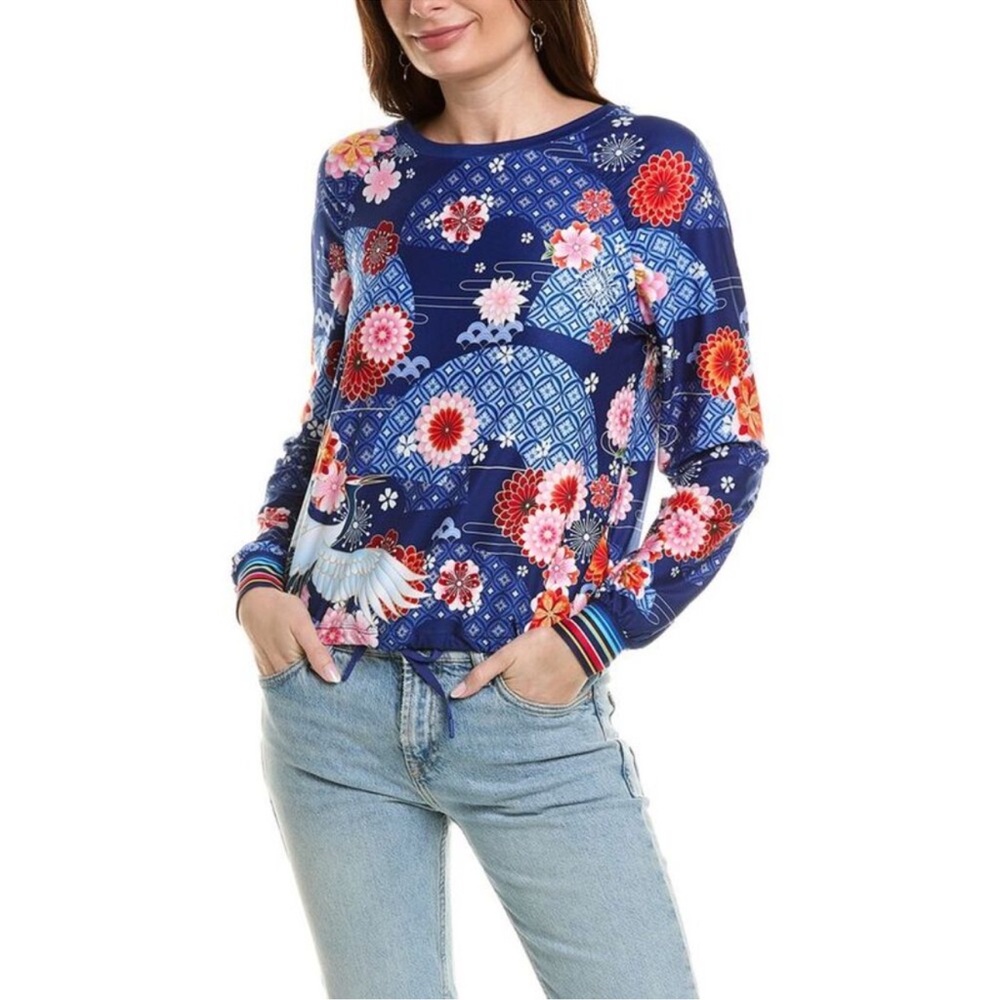Johnny Was Bee Active Ruched Raglan Sleeve Pullover XXL
Brand new with tags